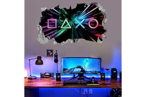 KAIRNE 3D Stickers Muraux Gamer,Gamer Poster Murale Decoration,Sticker de Gamer,Sticker Mural de Chambre Garçon，Moderne Stickers Muraux de Décoration de Salon,Décor Autocollant Mural de Garçon Dortoir