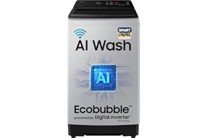 Samsung Smart Choice 10 Kg, 5 Star, AI Wash, AI Energy Mode, Wi-Fi, Ecobubble, AI VRT+, Soft Closing Door, Digital Inverter, Fully-Automatic Top Load Washing Machine (WA80F10E2LTL, Lavender Gray)