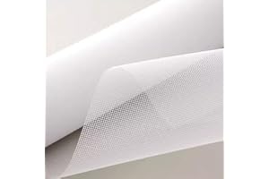 Moustiquaire Rouleau 150x200, DIYCUT Moustiquaire Fibre de Verre Blanc, 17 Mailles Moustiquaire Porte Fenetre Souple Invisible Transparent pour éviter les Moustiques et les Insectes