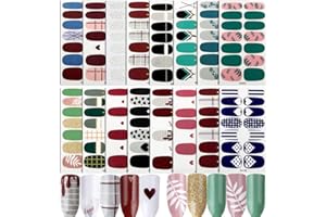 FLOFIA 16 Blatt Nagelsticker Selbstklebend Nagelfolie Nagelaufkleber Nagel Kunst Sticker Nail art Tattoos Nagel Abziehbilder D