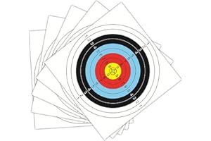 Queen.Y 30 Pièces Tir à l'arc Tir à l'arc Cible Durable Tir Formation Papier Tir à l'arc Accessoires 40X40 Cm