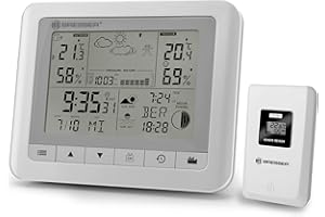 BRESSER Station météo TemeoTrend WFS - Blanc