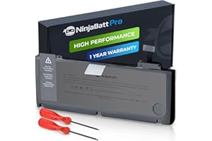 NinjaBatt - Batería A1278 A1322 para MacBook Pro de 13" (2009, 2010, 2011, 2012 años), Alto Rendimiento [76,56 W/11,6 V