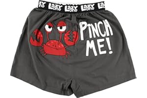 Lazy One Funny Animal Boxers, Novelty Boxer Shorts, Humorous Underwear, Gag Gifts for Men, Farm Designs
