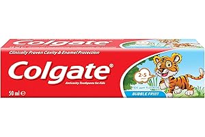 COLGATE Toothpaste Teeth Kids Bubble Fruit 2-5 Years, 50 ml