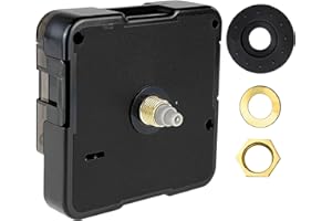 Comforty Quarz Uhrenwerk Lautlos, Uhrwerk für Wanduhr Lautlos Ohne Zeiger für den Ersatz von Reparaturteilen für Wanduhren