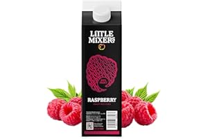 Little Mixers Quality Raspberry Puree for Cocktails, Desserts & Smoothies (1 Kg) | Ready to Use Fresh Fruit Cocktail Ingredients - Rich, Natural & Pure Taste Cocktail Mixers
