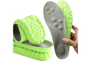 SKYPERMIT Solette in Memory Foam con supporto per l'arco plantare per donne e uomini, inserti per scarpe da ginnastica, scarpe sportive e stivali, traspiranti e ammortizzanti(41.5/42 EU, Verde)