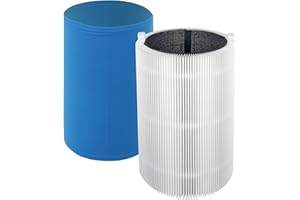 SPARES2GO Kit de Filtros para Blueair Purificador de Aire con Funda de Carbón HEPA Blue Pure 411 3210 Joy S
