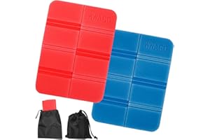 WISHSTAR Cuscino Stadio Pieghevole,Tappetino Pieghevole Outdoor con Borsa Trasporto in Schiuma, Portatile Tappetino Cuscino Impermeabile Pieghevole per Esterni Stadio, Picnic, Viaggi,Giardino,Campeggio…
