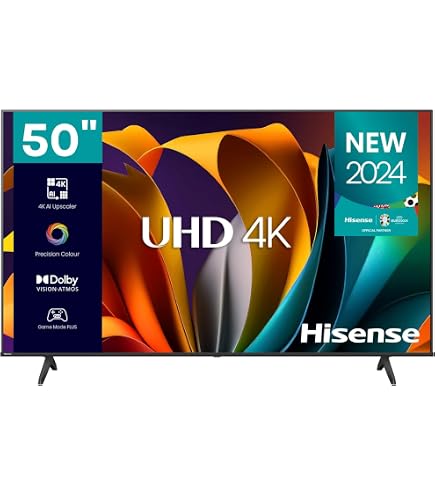 Hisense 50 inch Smart TV UHD 4K Dolby Vision,Game Mode Plus,Smooth