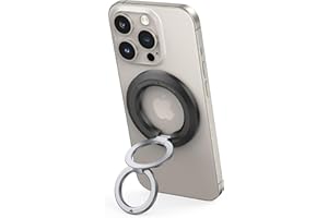Syncwire Support d'anneau de Téléphone Magnétique, Support de Téléphone pour Avion, Poignée de Téléphone Portable, Support de Téléphone Réglable pour MagSafe Compatible iPhone 16/15/14/13/12 etc.