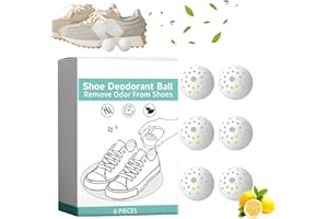 SHUNJIAN 6PCS Shoe Deodorizer Balls,Shoe Air Freshener,Shoe Deodorant,Shoe Odour Eliminator,Shoe Freshener & Deodoriser,Foot Odour Eliminator,Foot Smell Remover,Eliminate Odors,Release Fresh Fragrance