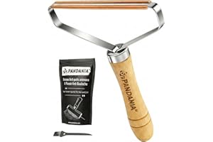 PANDANIA Rasoir Anti Bouloche Manuel & Brosse Tapis Voiture - Gratte Poil & Raclette Anti Poils Animaux (Chien & Chat) pour Siège Auto, Arbre à Chat & Tufting - Enlève Rase Peluche Manteau