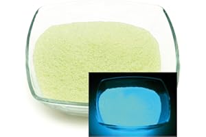 lumentics Premium Nachleuchtsand/Glühgranulat - Im Dunkeln leuchtende Farbkörnchen, nachleuchtende Farbkörner, Farbgranulate, Leuchtdekor, Leuchtsteine (ca. 0.5mm) (100g, Blau)