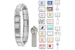 Infiher italian charm bracelet-9mm,italian charms,Italian Charm Armband Set, italian bracelet,Geschenk für frauen mama,fashion trend