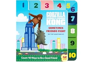 Godzilla vs. Kong: Sometimes Friends Fight: (But They Always Make Up) (Friendship Books for Kids, Kindness Books, Counting Books, Pop Culture Board Books, Playpop)