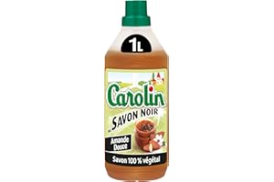 Carolin Nettoyant Sols Savon Noir Parfumé Amande Douce 1 L