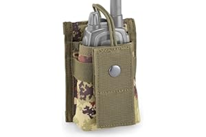 DEFCON 5 Defcon5 Outac Tasca Porta Radio Piccola Radio Pouch, Tessuto 1000 Denari Impermeabile (Vegetato)