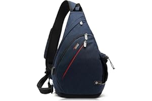TUDEQU Sling Bag Herren Groß,8 Pockets Schulterrucksack Herren,19L Sling Rucksack Herren,Umhängetasche Herren,Schultertasche