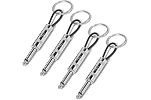 KAIYOCA Llavero Pared, Enchuf Pared 4 Rack Pared, Almacenamiento de Pared de Ganchos de Enchufe de Guitarra, Soporte para llavero Amp, 4 Piezas de Llaveros