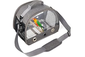 Gecheer Mochila portadora de pájaros, portátil, plegable, de tela Oxford, bolsa de pájaros, loro, paloma, bolsa de salida para mascotas pequeñas