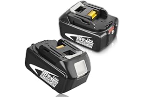 Moticett 2 pcs 18V Batería Repuesto para Makita Batería 18V 5.0Ah Compatible para Makita BL1860B BL1860 BL1850B BL1850 BL1840B BL1840 BL1830B BL1820 BL1815 BL1825 BL1835 BL1845 con Indicador LED