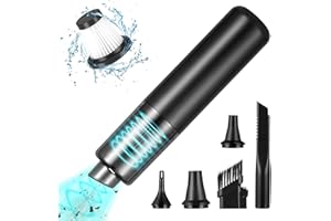 ALTUEEY Handheld Vacuum Cleaner Cordless, Air Duster Cleaner for PC, Electric Compressed Air Keyboard Cleaner Kit, Rechargeable Car Air Blower, Electronics Vacuum Cleaner Canned Air