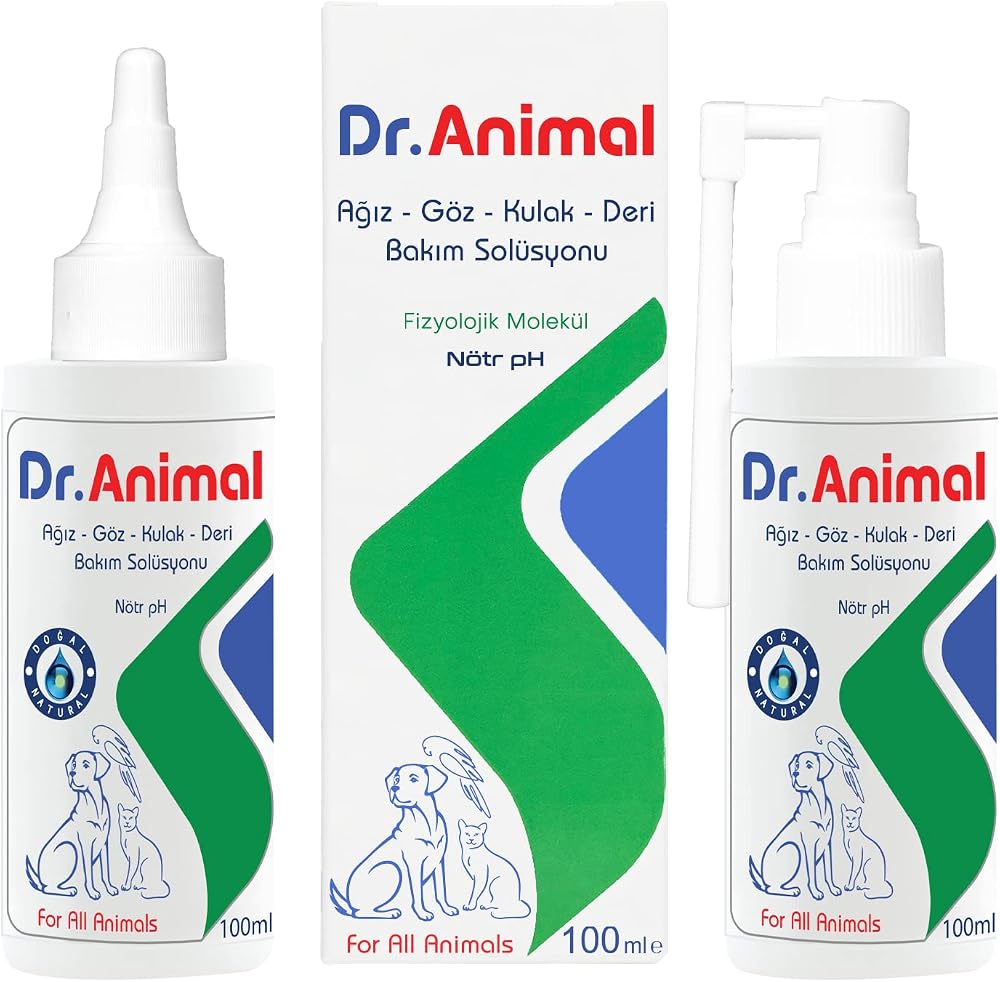 Dr. Animal Ağız-Göz-Kulak-Deri Bakım Solüsyonu 100 ml