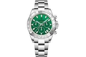 PAGRNE DESIGN Pagani Design Orologio da uomo in vetro zaffiro, cronografo in acciaio inox, impermeabile, luminoso, movimento giapponese, orologio al quarzo da uomo…