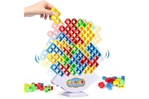 TLHWIN Tetra Tower Game, Tetris Balance Tower Game, Tetra Tower, balansowe gry planszowe, układanki, gry rodzinne, urodziny dla dzieci i dorosłych (64)