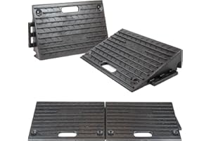 Street Solutions UK Kerb Ramps 4 Inch | Set of 4 | Heavy Duty Mobility Threshold Ramps for Wheelchairs, Cars Vehicles, Caravan, Scooter Wheels, Skateboard, Motorcycle, Disabled Chair & Dog