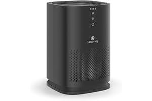 MEDIFY AIR Medify MA-14 Air Purifier with H13 True HEPA Filter | 18 sq m Coverage | for Allergens, Smoke, Smokers, Dust, Odors, Pollen, Pet Dander | Quiet 99.9% Removal to 0.1 Microns | Black, 1-Pack