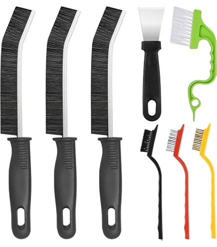 Set De 8 Brosses Multifonctions Loeosn Pour Nettoyer Coins Difficiles Cuisine, Salle De Bain, Tasses