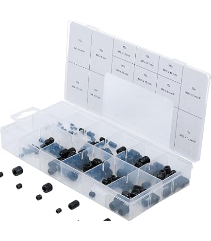 304 Roestvaststalen Stelschroeven – Platte Punt, Zeskant Inbus, Koploos – Metrische Maten M2 Tot M12 (set Van 5, M12 X 25 Mm)