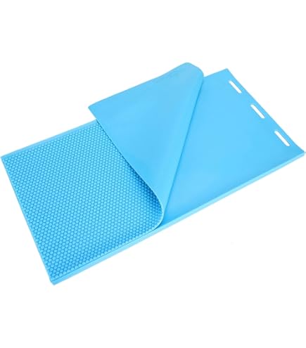 Machine A Embosser Moule à Presse à Cire D'abeille 5.4mm, Peigne En Caoutchouc, Feuille De Base Accessoire Pour Apiculture Jaune 2 Pieces 85658379 Cire à Modeler