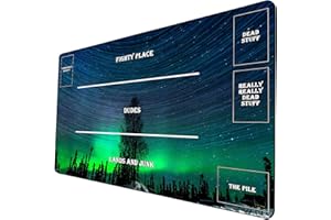 DYETEE Brettspiel TCG Spielmatte – Sternenhimmel MTG Spielmatte – auch ideal als Mauspad 388 mit Zonen