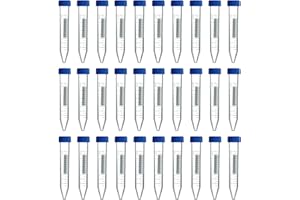 TMRBBESTY Zentrifugenröhrchen, Centrifuge Tube, Kryoröhrchen, Zentrifugenröhrchen 10ml, Mikrozentrifugenröhrchen, Stoffkapseln, Mikro Zentrifugenröhrchen, Transparent, 30 Stück Mit Snap Cap