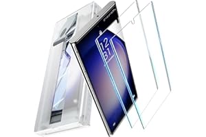 UniqueMe Protection écran pour Samsung Galaxy S22 Ultra/S23 Ultra Protection, 2 Pièces 7H PET Film, Support ID d'empreintes Digitales, Couverture 3D Complète, Installation Anti-bulles