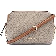 Calvin Klein Damen Triple Compartment Chain Hailey Signature Crossbody mit DREI Fächern