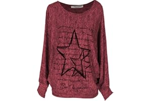 Emma & Giovanni - Sudadera Oversize con Estampado de Estrellas - Mujer
