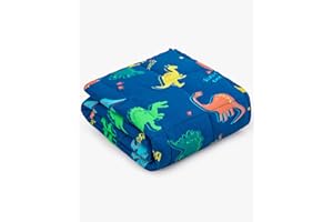 ‎SIVIO Sivio Gewichtsdecke für Kinder, Weiche Kuschelige Bettdecke für Natürlich Beruhigenden und Gesunden Schlaf, Geschenk für Jungen und Mädchen, 2,3 kg, 90 x 120 cm, Dinosaurier, Blau