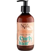 NaturVital Curly Booster Coconut and Shea Curl Definer 280 ml | For curly, wavy or textured hair. Free from silicones and par