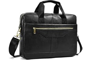 newsbirds Laptop Bag for Men, 15.6 inch Men Briefcase Computer Sleeve Case Leather Shoulder Messenger Bag Briefcase for Men Women Travel Outdoor Business Office Hangbag Laptop
