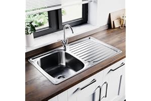 Astini Velia 1.0 Bowl Brushed Stainless Steel Kitchen Sink & Waste AS1347