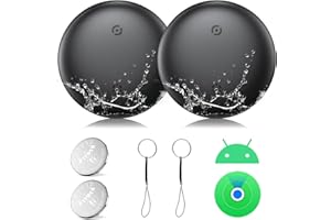 KKSTOTO Airtag per Apple & Android, Localizzatore GPS Tracker Smart Tag per Android Funziona con Google/Apple Dov'è App Bluetooth Tracker Compatibile con Trova dispositivo per Chiavi/Bagagli/Portafoglio