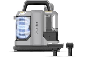 Vonia Teppichreiniger & Polsterreiniger – Leistungsstarker Waschsauger 450W mit 11 kPa Saugkraft, 2 Aufsätze & 1,2 m Schlauch – Grau – ideal für Auto, Sofa, Teppiche & Polstermöbel