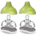 Kiinde Twist Active-Latch for Breast Milk, Discourages Lazy Latching, Seamless Transition Between Bottle and Breast, Helps Relieve Colic - Slow Flow (2 Pack)