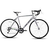 HILAND Bicicletta da Corsa 700C, Telaio in Acciaio con Cambio a 12 Marce con Freno a Morsetto per Uomo e Donna, 50cm 54cm 58c