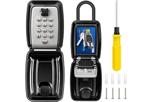 ‎ENONEO ENONEO Schlüsseltresor mit Zahlencode Schlüsselbox mit Bügel Ultra-Robustes Kleine Schlüsselsafe Aussen Schlüsselbox Wetterfeste Große Schlüsselkasten für Aussen Haus Garagen Schule